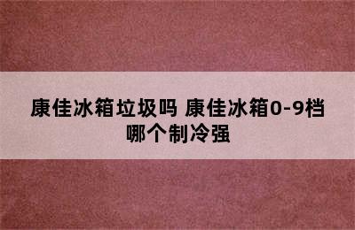 康佳冰箱垃圾吗 康佳冰箱0-9档哪个制冷强